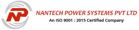 A Rectangular Box In White And Red Shades, The Nantech Power System Priavte System's Logo, Text And ISI Certified Company Mentioned